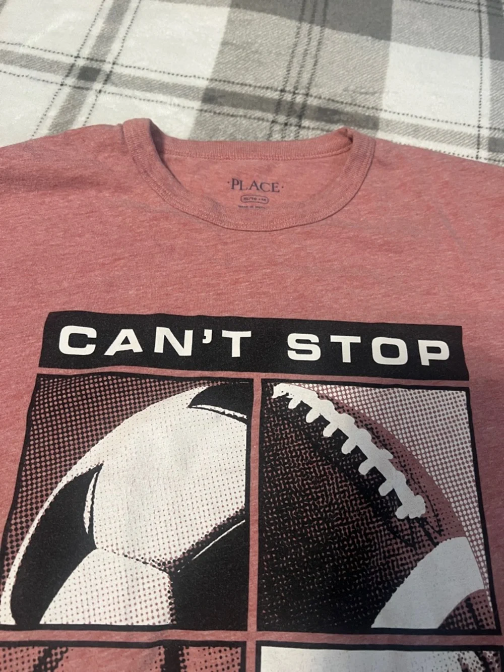 The Children's Place Heather Red 'Can't Stop Won't Stop' Sports Graphic Tee